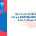 How To Solve MS Outlook [pii_pn_b8b2903e203815b2] Error Code In Simple Steps