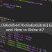 How to solve error [pii_email_096d854470c8a6a62b16]