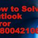 How to Fix Microsoft Outlook Error 0x80042108