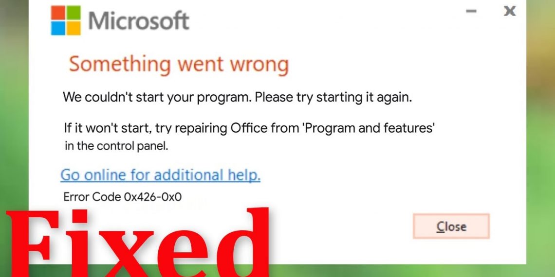 How to Fix Microsoft Office Error Code 0x4260x0