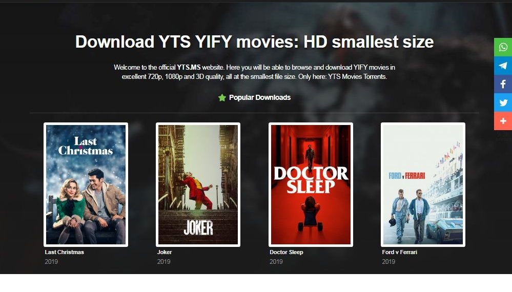 YIFY YTS Torrent Proxy, Unblock YTS Movies Mirror Sites And Alternatives