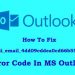 How to Solved [pii_email_4dd09cddea0cd66b5592]Microsoft Outlook Error