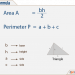 What Is The Triangle Area And Perimeter Formula