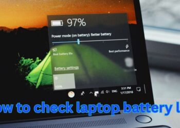 How to check laptop battery life