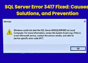 SQL Server Error 3417