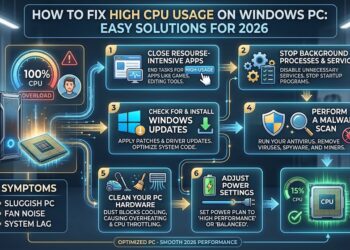 How to Fix High CPU Usage on Windows PC: Easy Solutions for 2026