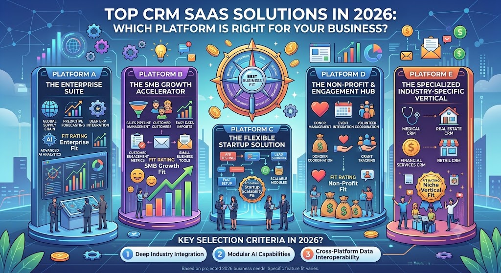 Top CRM SaaS Solutions in 2026: Which Platform Is Right for Your Business?