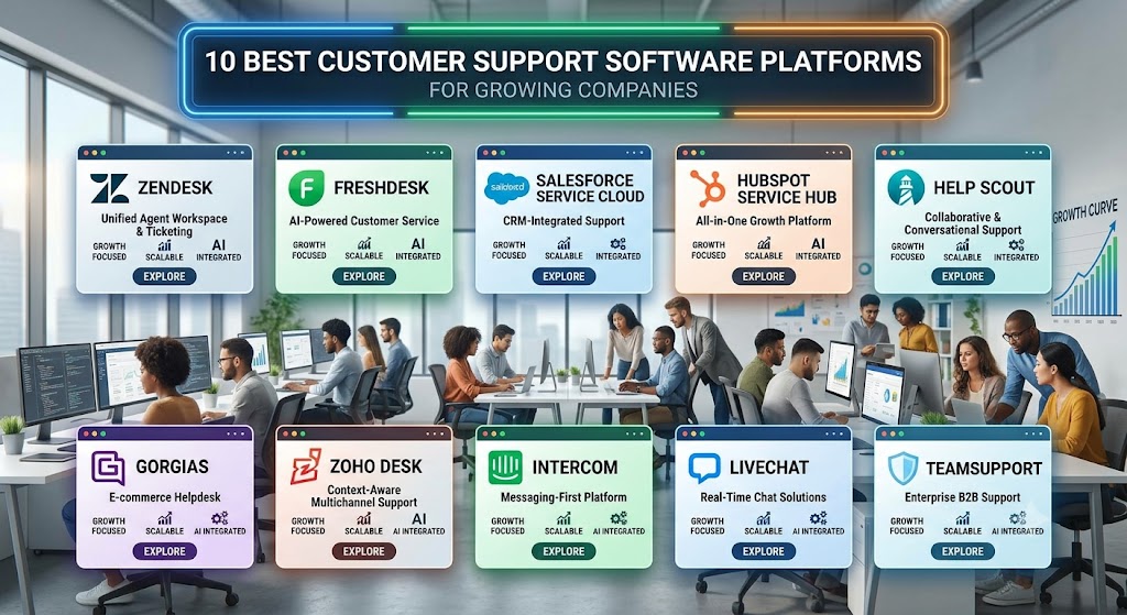 10 Best Customer Support Software Platforms for Growing Companies