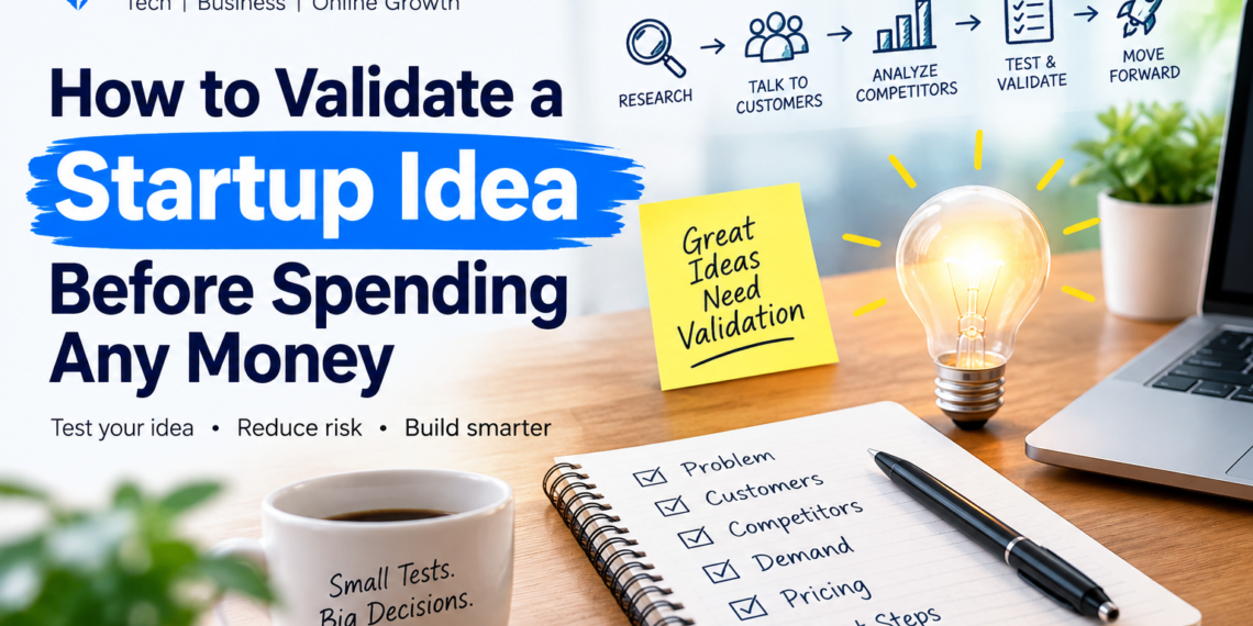 How to Validate a Startup Idea Before Spending Any Money
