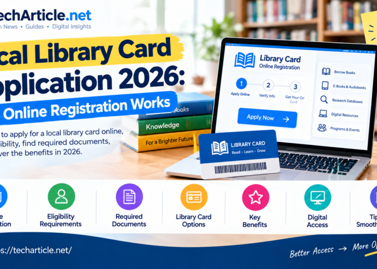 Local Library Card Application 2026: How Online Registration Works