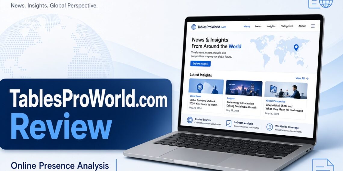 Tablesproworld.com: Complete Review Content & Online Presence