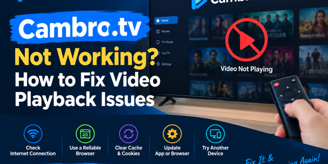 Cambro.tv Not Working? How to Fix Video Playback Issues