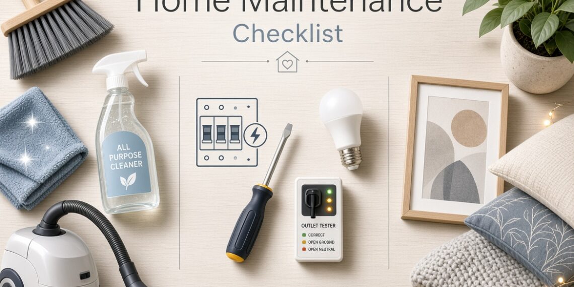 Home Maintenance Checklist: Cleaning, Electrical Repairs and Decoration