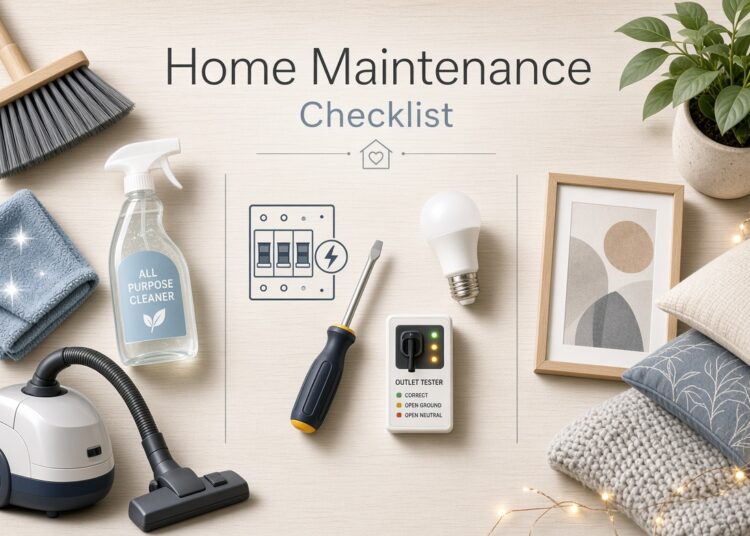 Home Maintenance Checklist: Cleaning, Electrical Repairs and Decoration